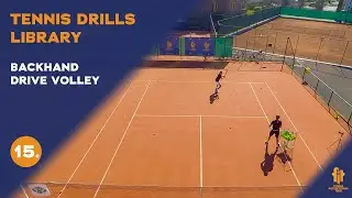Top tennis drills: Backhand drive volley