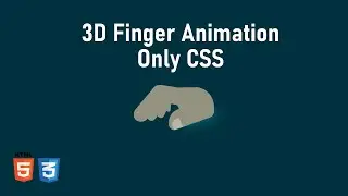 Finger Animation Using HTML and CSS | CSS Glowing Effects Animation | CSS Animation Effects Tutorial