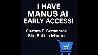 Build an E-Commerce Store in Minutes with Manus AI &mdash; No Code Needed!