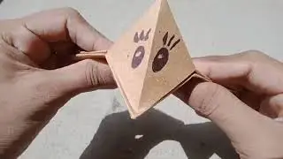 Surprise your friends - crow croaks | Moving paper toys | Origami paper toy antistress