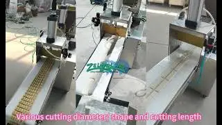 Bread stick making machine/  finger bread cutter / dough extruding and cutting machine