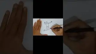 HOW TO DRAW GIRL PLAYING VOLLEYBALL | PROFESSIONAL VOLLEYBALL PLAYER #shorts