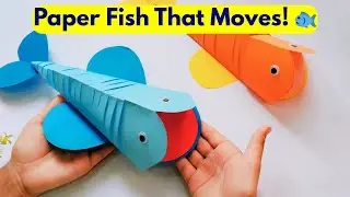 How to Make a Paper Fish 🐟 | Easy Craft for Kids