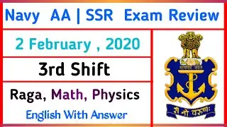 Indian Navy Exam Review | Indian Navy AA Exam Review | Indian Navy SSR Exam Review | Navy AA SSR |