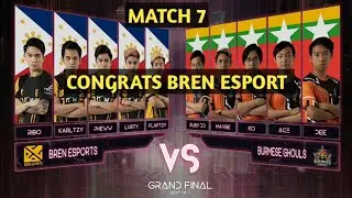 BURMESE GHOULS (MYA) VS BREN ESPORT (PHI) MATCH 7!!! GRAND FINAL M2 MOBILE LEGENDS BANG BANG