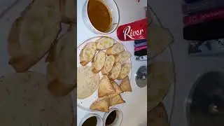 Indo-European Comfort Plate 🌿 | Air Fryer Mini Samosa, Tomato Soup & Olive Oil Baguettes