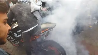 KTM RC BURNOUT 🔥⚡//KTM RC 39T POWER 🚀💀