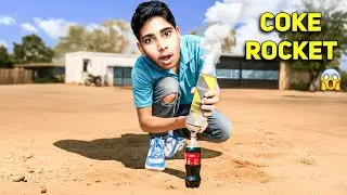 Colddrink की बोतल से बना दिया Rocket 🚀| how to make water bottle rocket ?
