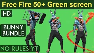 Free Fire green screen video | FF Bunny bundle green screen Part-1 By No rules yt #freefire