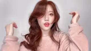How I Style My Hair and Curtain Bangs + vlog