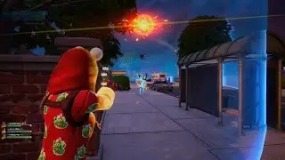 Fortnite Blitz Hawkins S-Pistol Stranger Suburbs to Library Landing