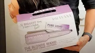 How to use Pravana Blonde Wand and pure light creme lightener.