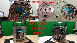 Electrical/Mechanical Art Clock Design - Part 1 - Clock Face