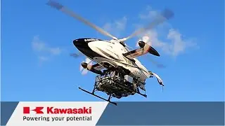 川崎重工：K-RACER×配送ロボット連携飛行試験