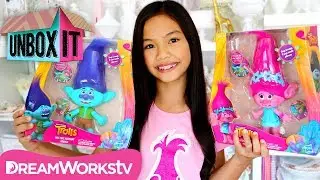 Hug Time Harmony Poppy and Branch Dolls with Jessalyn Grace | DreamWorks' Trolls Presents UNBOX IT