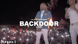 Lil Durk performing 'Backdoor Live at SMURKCHELLA