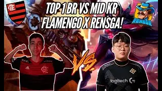 JEAN MAGO VS MID KR DA RENSGA, SCARLET! FLAMENGO X RENSGA NO MID!