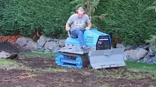 Ed trying out Dad's Struck RS/MD196 Mini Dozer