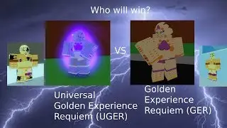 [OLD VIDEO] Gold Experience Requiem VS Universal Gold Experience Requiem! ft.V_Vexxx