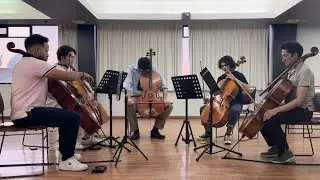 Amit Peled, cello - Kol Nidrei for five cellos with students at the Festival de Musica Guadalajara