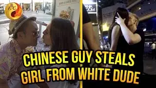 Daygame Infield: Asian Man Picks Up White Girl While She's On a Date
