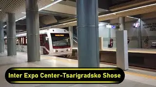 Metro Station Inter Expo Center-Tsarigradsko Shose - Sofia 🇧🇬 - Walkthrough 🚶