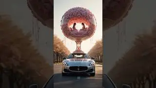Rose Dome Car & Apple House Van 🌹🍏 | Most Beautiful AI Vehicles on Road | JoyNest Shorts