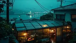 [Playlist] Greenhouse at Midnight Drizzle | Harbor hush, late-summer glow 🌙🌧️