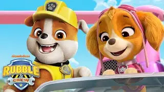 Rubble и Paw Patrol Skye спасают Speed Meister в воздушной спасательной Операции! | Rubble & Crew
