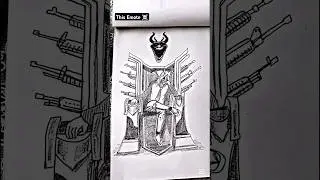Free Fire emote drawing #emote #freefire #onlyredshorts #shorts #viral #shortsvideo #drawing #sketch
