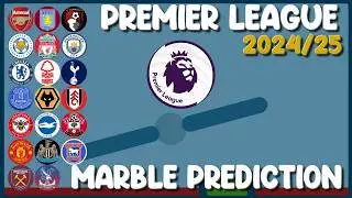 Premier league 2024-2025 - 20 Times Elimination Marble  Prediction in Algodoo
