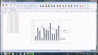 Excel Basics - Video Tutorial How To Graph Two Sets of Data On One Graph