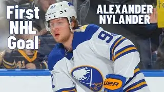 Alexander Nylander #92 (Buffalo Sabres) first NHL goal Apr 6, 2018