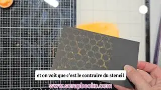 Technique Stencil - P&acirc;te- Scrapbook 