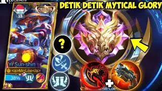8 MENIT LEVEL 15!! DETIK DETIK MYTICAL GLORY TOP GLOBAL YSS CARRY US?! PERFECT GAMEPLAY YI SUN SHIN