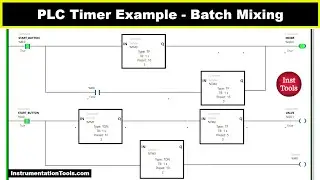 PLC Timer Programming Example based on Batch Mixing