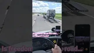 POV Truck Driving USA | Passing a Flatbed with RV Trailer | Freedom on the Highway #shorts