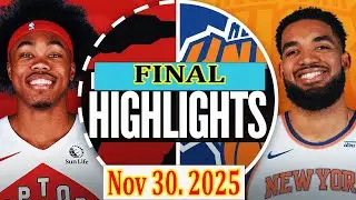 New York Knicks vs Toronto Raptors FINAL Qtr Nov 30. 2025 Highlights | NBA highlight