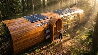 Inside a Giant Fallen Tree: Ultra-Luxury Forest Shelter Tour | Drone Cinematic Review