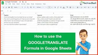 How to translate from English to other languages using Google Sheets