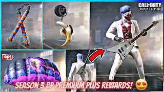 ALL SEASON 3 BP PREMIUM AND PREMIUM PLUS REWARDS! | COD Mobile | Warrior Vision YT
