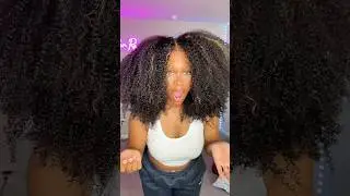 I WASN&rsquo;T READY ‼️😦 @wowafricanHair #naturalhair #curlyhair #curls #wiginstall