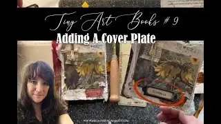 Making Book Cover with Japanese Screw Punch | Tiny Art Books - Cover Plate (#9)