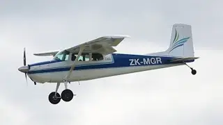 Taildragger! Pelorus Air Cessna 172 Approaching and landing into Wellington International Airport