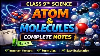 Atom And Molecules Class 9th Science Chapter 3 Notes