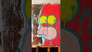 Sora Ai prompt: Graffiti Homer Simpson Sus Silver #sora #aiart #ai #texttovideo