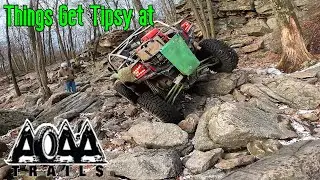 We hit More Black Jeep Trails at AOAA! Kawasaki KRX