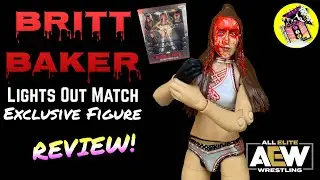 Britt Baker AEW Lights Out Blood Exclusive:AEW Wrestling Figure Review