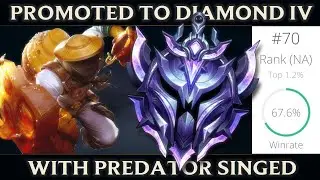HITTING DIAMOND WITH PREDATOR SINGED | League of Legends Singed Full Gameplay