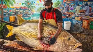 Mastering the Giant Snapper Fish Cutting Skills